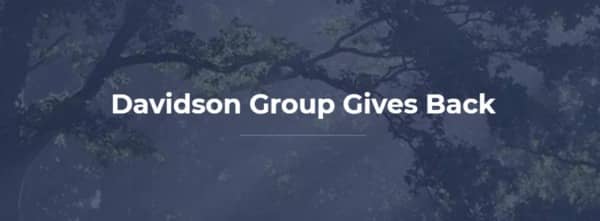 Davidson Group Gives Back